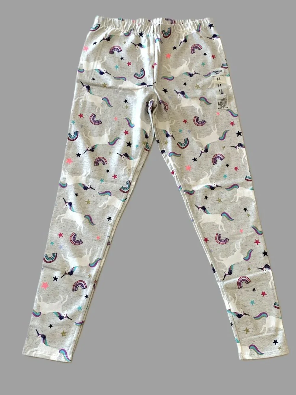 Brand New Oshkosh Girls Set Unicorn Pink Sleeveless Top Full Leggings Size 14